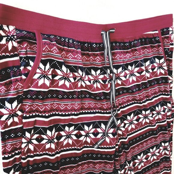 Nautica Women's Size XL 2 Piece Soft Warm Cozy Plush Pajama Sleepwear Set Snow - Picture 7 of 14